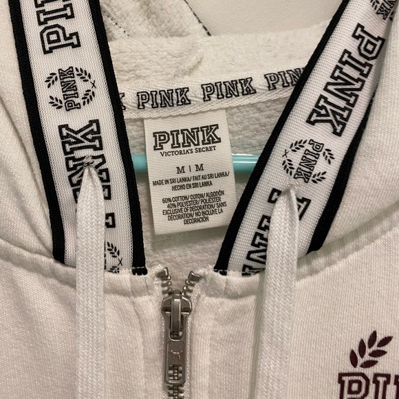 VS Pink Zip Up Sweatshirt - Picture 4 of 4